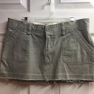 Girls cut off skirt
